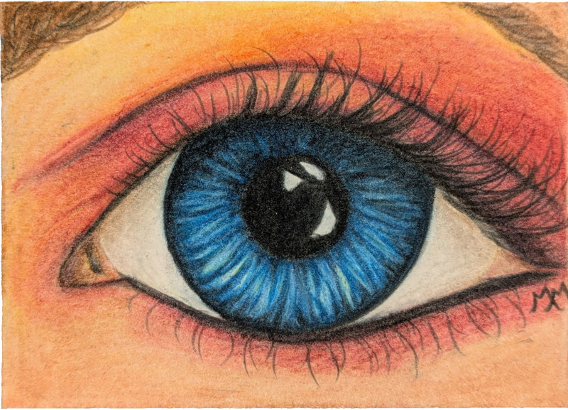 2-Pack ACEOs: Original «Blue Eye» and Giclee Print «The Welcoming»