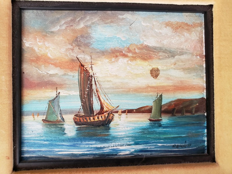Vintage original painting from Robert Sills Gallery of California.