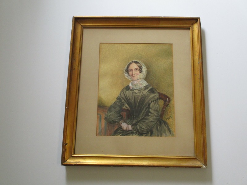 ANTIQUE MASTERFUL COLLECTION 19TH CENTURY WOMAN PORTRAIT WOMEN ESTATE RARE