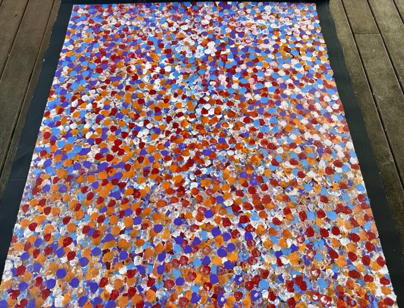 Bessie Pitjara. Highly Collectable Aboriginal Art. Incl COA, and photo's gallery