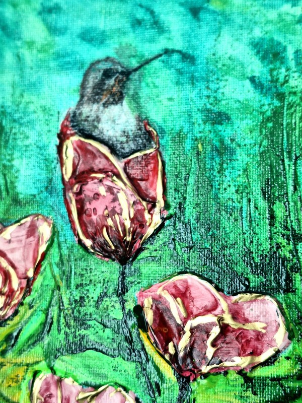 Original Leopard Painting 14x14 Wildlife Gold Big Cat Floral Contemporary Art gallery