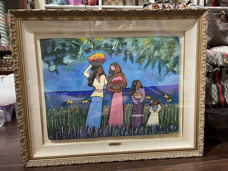 ANDREA SMITH ORIGINAL WATERCOLOR AND SIGNED. 41”X33” INCHES FRAMED