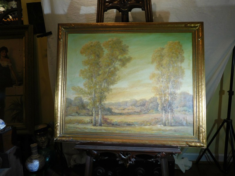 Billings Artist Original Oil On Canvas Landscape Mid-Century-«Late September»