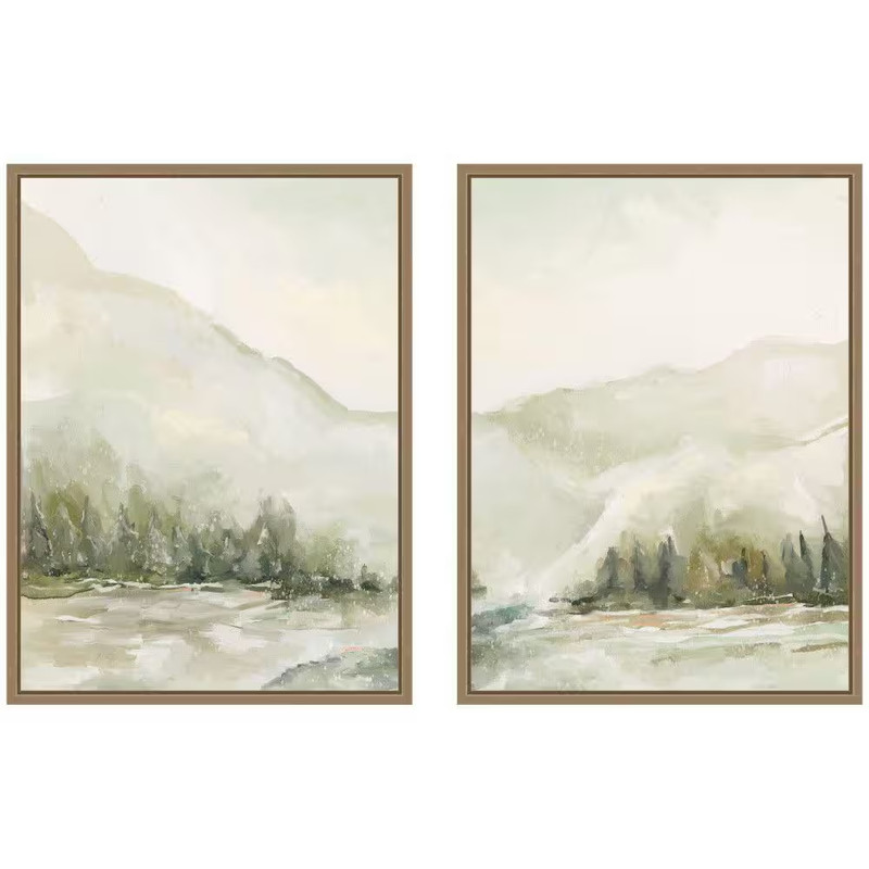 2-Piece Sylvie «AQ Winter Landscape No Six 2-Piece» by Annie Quigley Landscape F