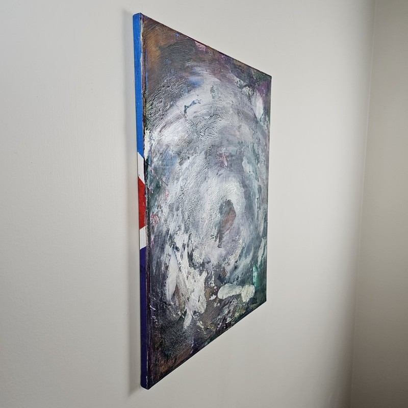 ART - Signed Modern Abstract Original Painting 20x16 Stretched Canvas Art gallery