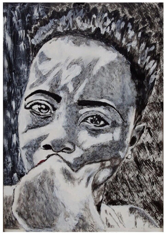 «Neli» (2017); 60 x 84cm; Original Acrylic Portrait Painting