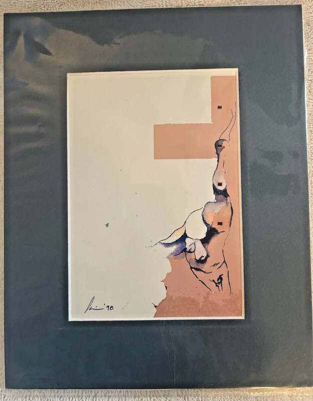Reworked Original Artwork by Danielle Domenic Abstract Mixed Media 6″x4″