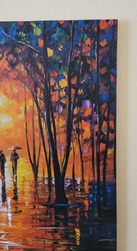 Afremov Giclee "Dark Park" Limited Edition 10 of 150 approximately 20"x17" gallery