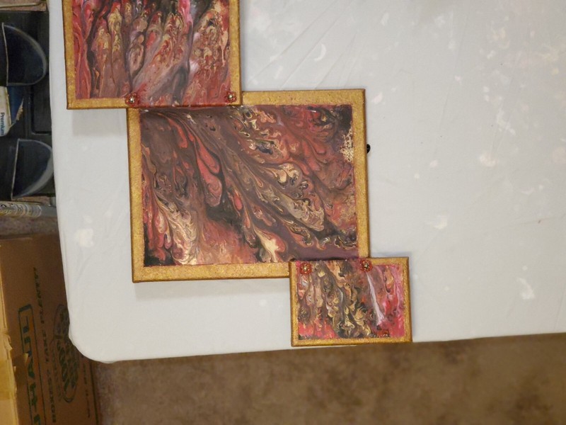 3D Abstract Acrylic Painting On Canvas Original Signed By Artist