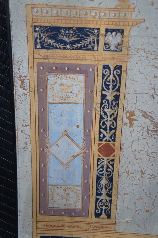 Pair French Hand Painted Neoclassical Wall Hanging Architectural Screen Panels gallery