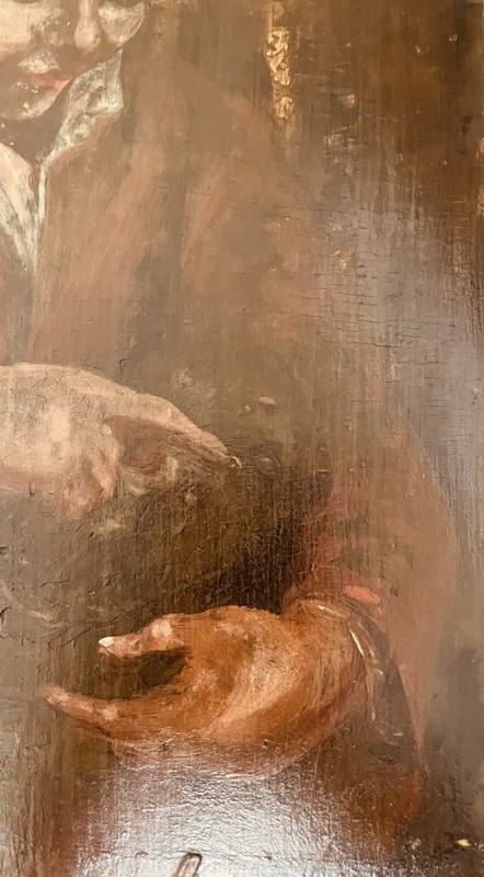 “Sweet Boy With His Kitten,” Dutch 17th Century Old Master, Artist Unknown,9x11” gallery