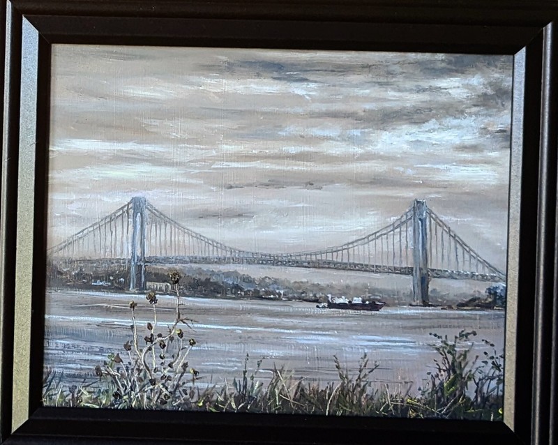 Original oil painting. Oil on board. Signed by artist. 8×10 in. framed
