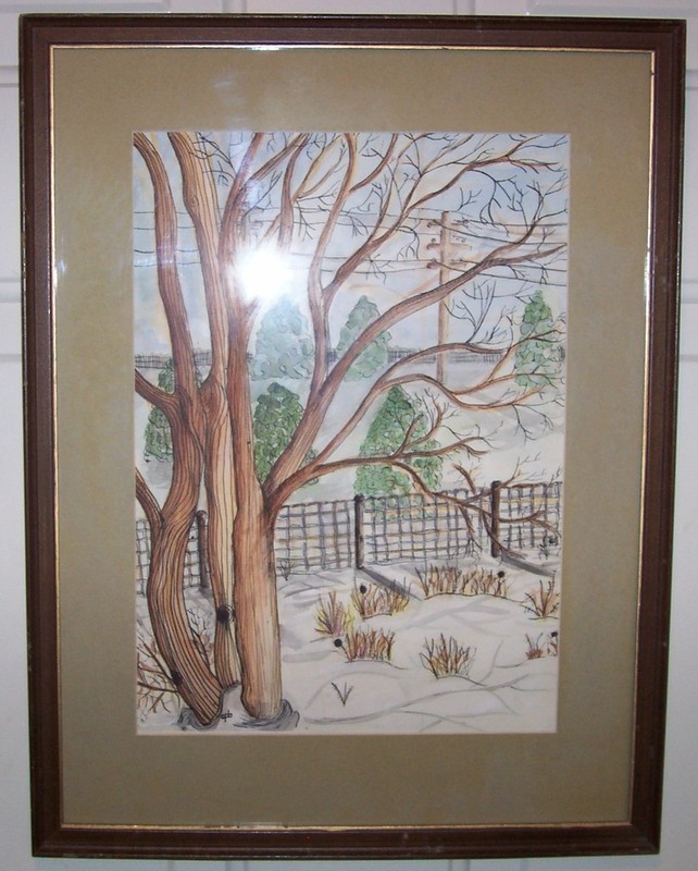 VINTAGE SIGNED PAINTING – PROFESSIONALLY FRAMED 19 1/2″ X 15″