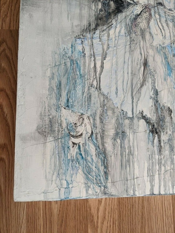 Natalie (Jackson) Andersen (b. 20th Century), Ashitaka / Dancing (2014) 2' x 2' gallery