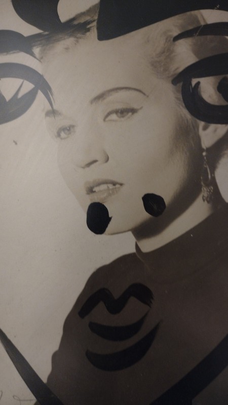 Vintage 1959 Peter Keil Black & White Photo Painting, Signed Twice gallery