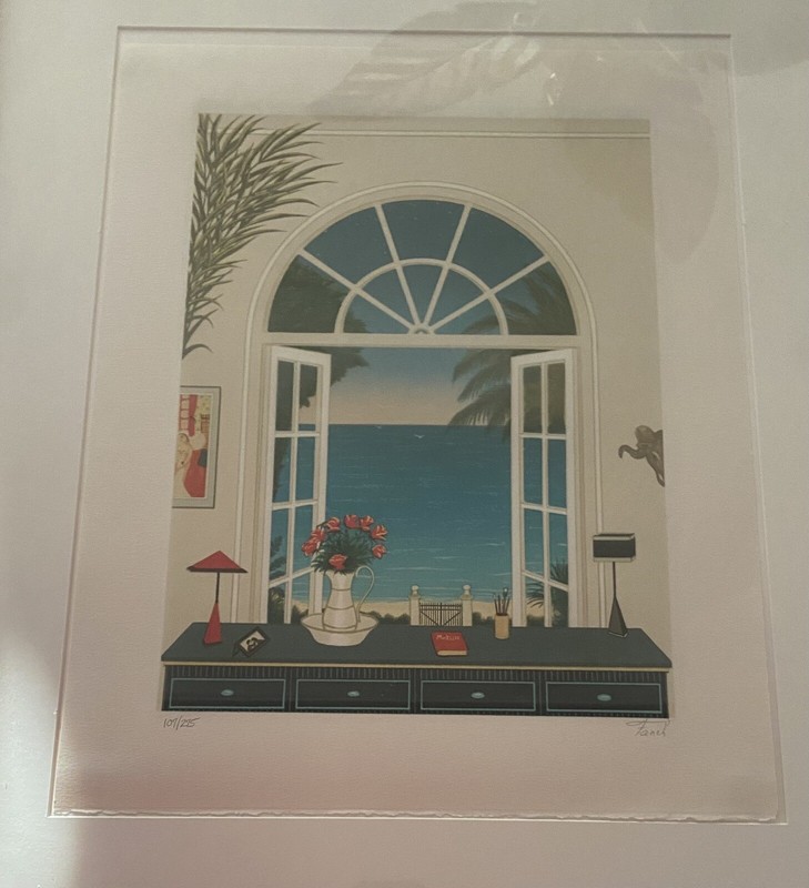 FANCH LEDAN PENCIL SIGNED SERIGRAPH TITLED "MATISSE" 107/295 gallery