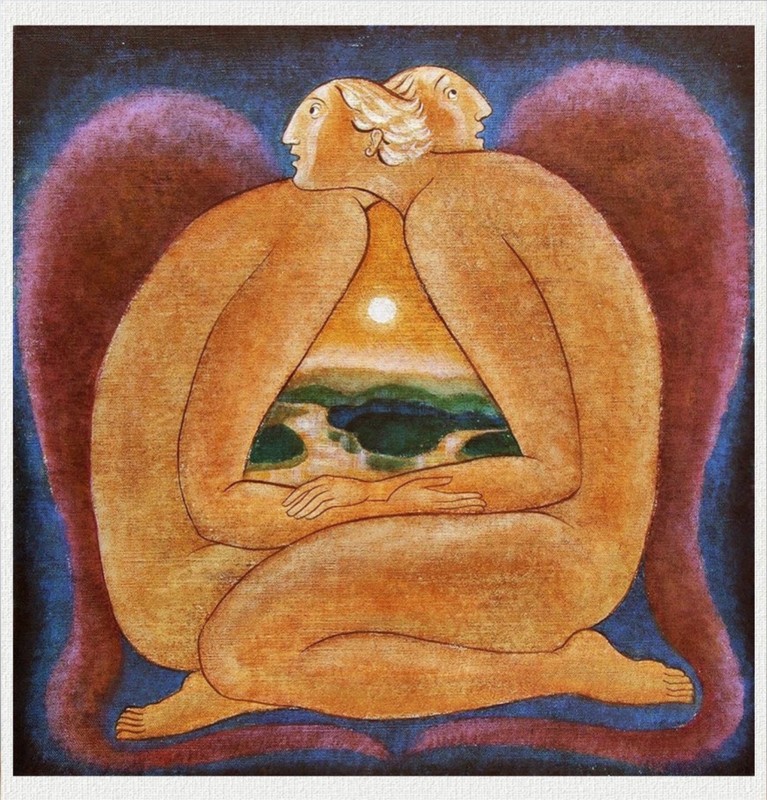 Soulmates | Handmade Painting | Cotton Canvas | Acrylic Color