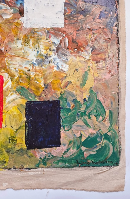 Abstract Painting Oil On Canvas Signed Canvas Hans Hofmann Handmade Art gallery