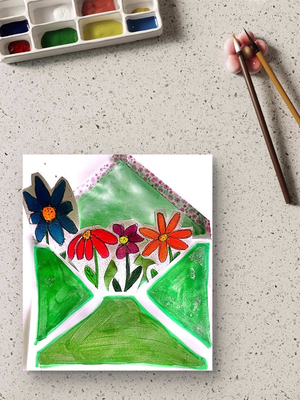 Pocket Full Of Posies Original Whimsical Watercolor Art For Decor Or Mail gallery