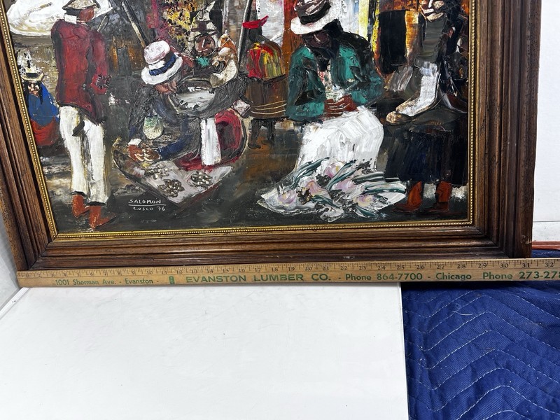 Signed Original Oil Painting By Peruvian Master Amilcar Salomon Zorrilla Cusco gallery