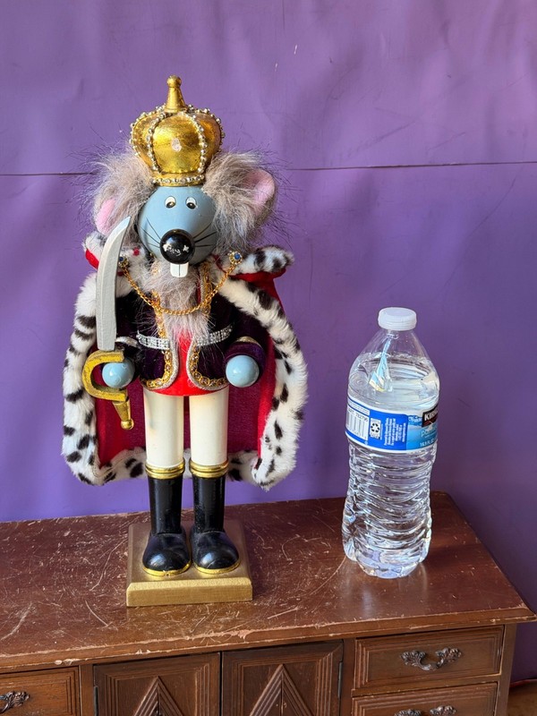 Vintage Mouse King Nutcracker 14″ Christmas Ballet Decor King of Mice Figurine
