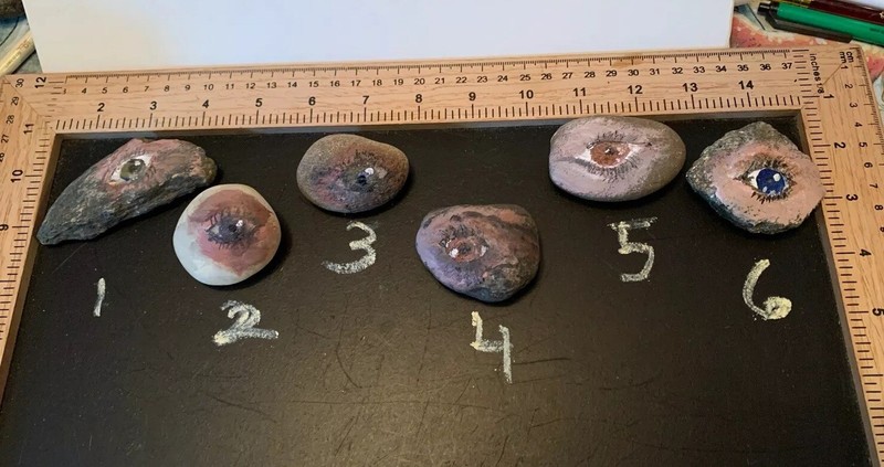 Ooak Hand Painted Quarantine Pal Stone Art Gift Paperweight Companion Choose One