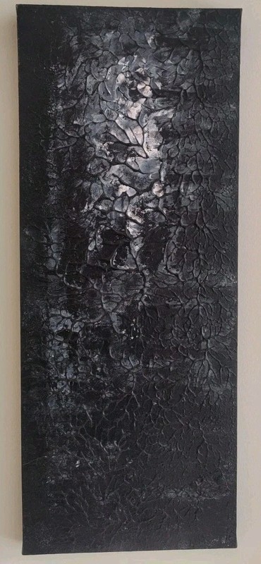 2 Abstract Gothic Black White Modern Paintings gallery