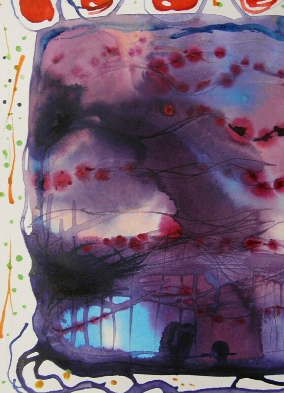 Original ABSTRACT Expressionism Painting Watercolor John Williams art JMW Raw gallery