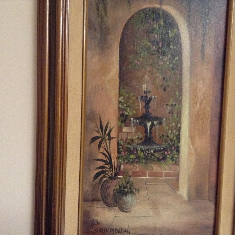 Miriam Ragan Signed Beautiful Oil Painting on Board JACKSON SQUARE NEW ORLEANS gallery