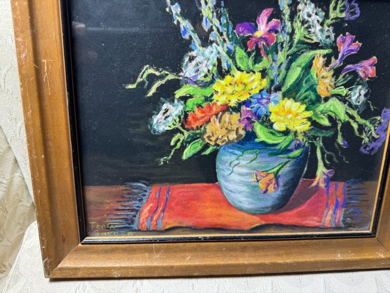 Fern Snyder "Summer Bouquet" Pastel Painting - Signed And Framed gallery
