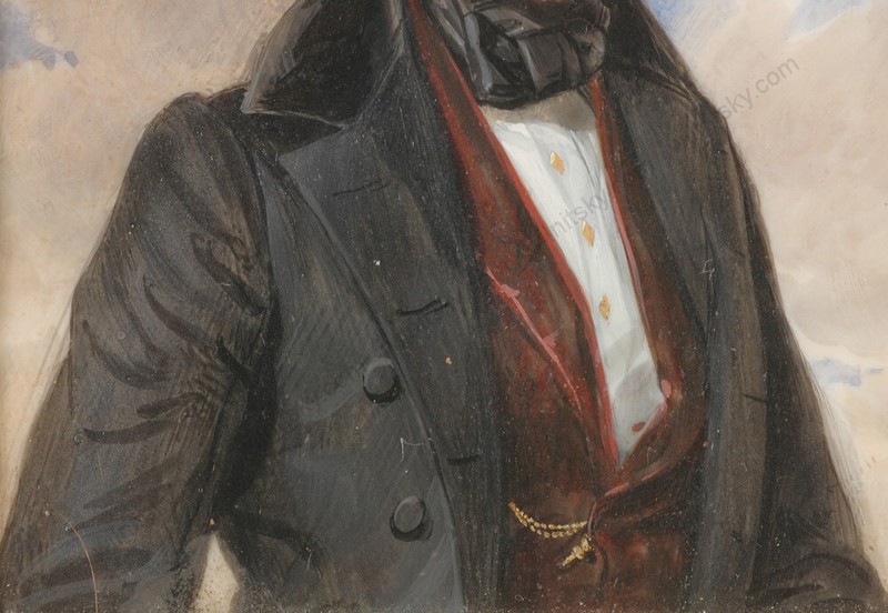 Carl v. Saar (1797-1853) "Portraits of husband and wife", important miniatures gallery