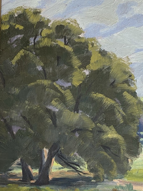 Ilona Paulson ATQ California Plein Air Oak Tree Landscape Impressionism Painting gallery