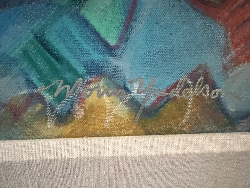 Morris Yudelson – Rare Framed Original mixed media / Sailing Sail Away – 1994 gallery