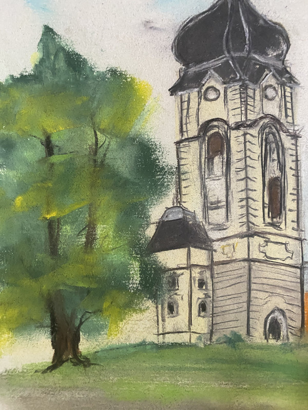 Tobias Nicklitzsch *1982 Berlin Pastell Brandenburg Dorfkirche Meseberg Gransee gallery