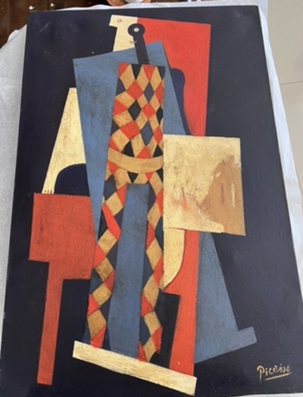Pablo Picasso (Hanmade) Signed Oil Painting on Canvas 16×24 in Modernism .