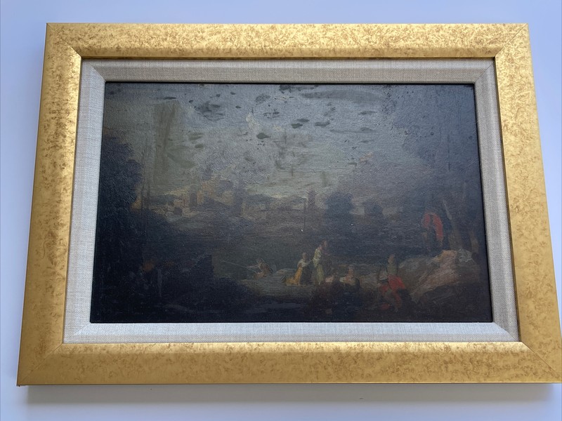 Edward Dufner Painting Impressionism Study Listed Famous Antique 1899 Louvre Oil