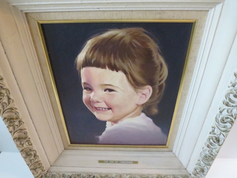 Original Vintage Portrait Painting Simon Vanderlaan Age Of Innocence 1950s SV42 gallery