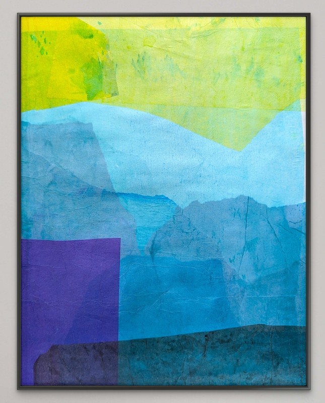 Original Tissue Paper Collage on 11×14 inch Art Paper. ‘Early Spring’