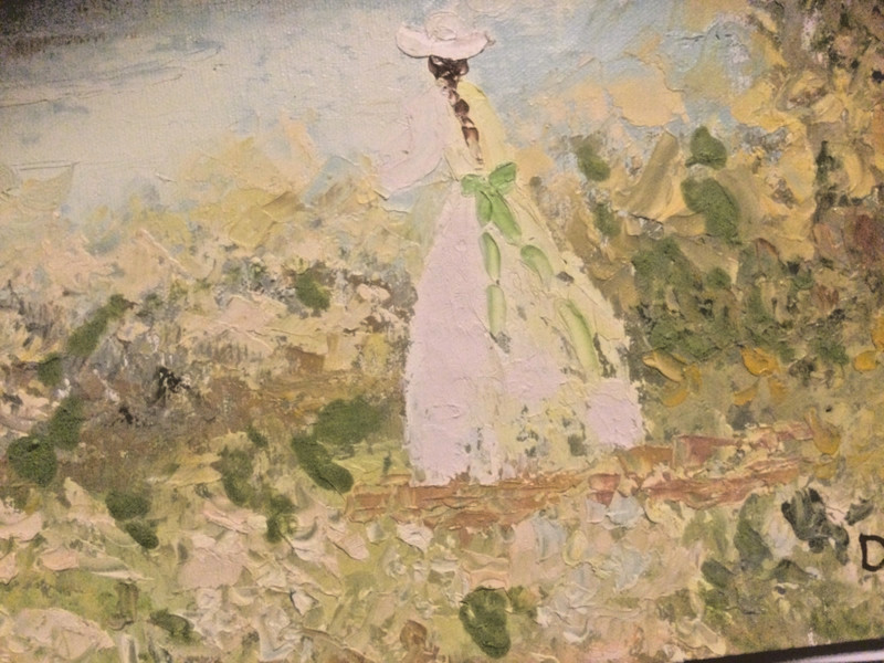 Orig.Signed DuBois Oil/Canvas French Artist,Impasto, Impression.Art36″x24″Listed