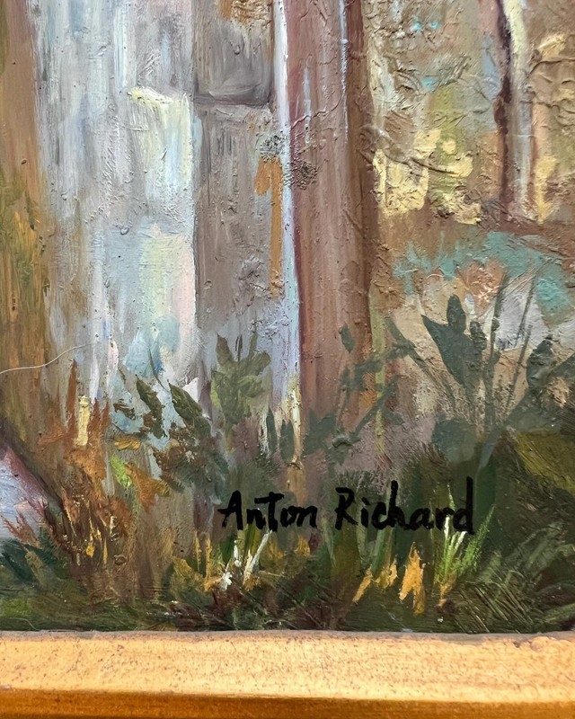 Framed oil painting of Mother And Children gallery