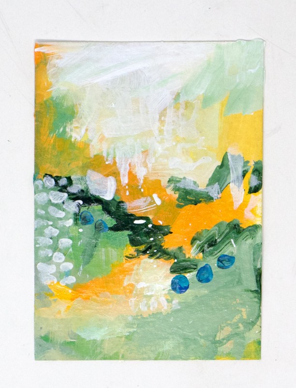ACEO Original Paintings, Collectable, ATC Cards, Heavy Water Color Paper A5029