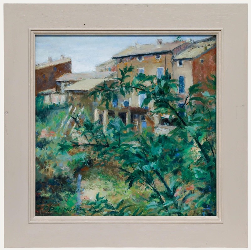 Pauline Plummer (b.1933) – Framed 20th Century Oil, View from the Bushes
