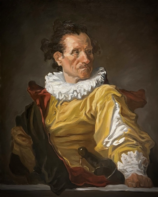 Portrait Oil Painting – Reproduction in Classical Style –26×32 Original Wall Art