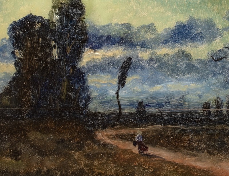 19th Century Impressionist Landscape At Dusk VINCENT VAN GOGH (1853-1890) gallery