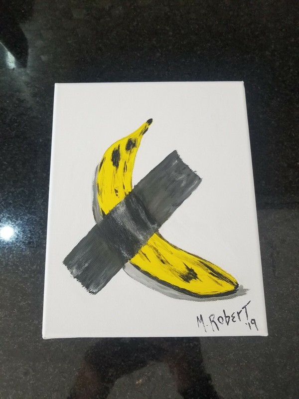 ART BASEL MIAMI - BANANA DUCT TAPE to WALL Limited Edition Perpetually Ripe 8x10 gallery