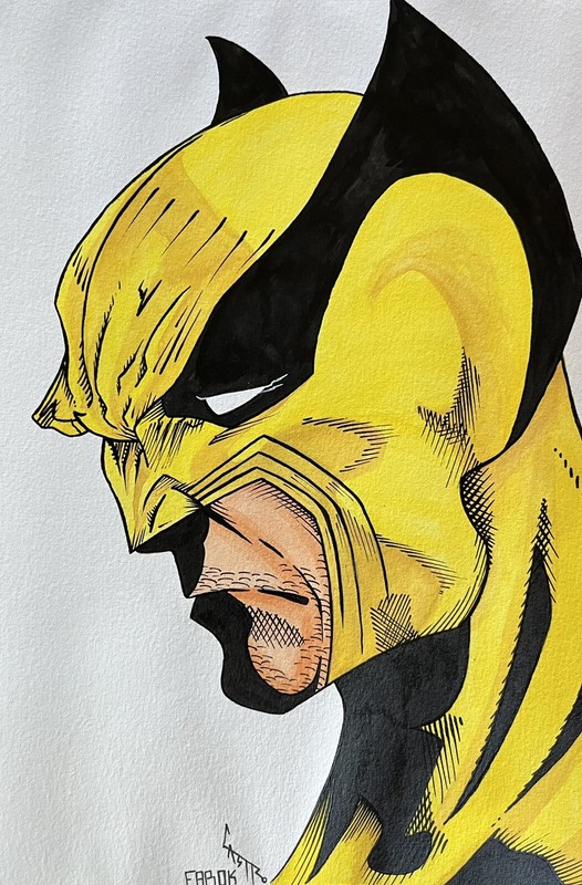 Wolverine Mixed media Paintings, 11”x7.5”, All 3 Sold As Set, MCU, X-Men, Logan gallery