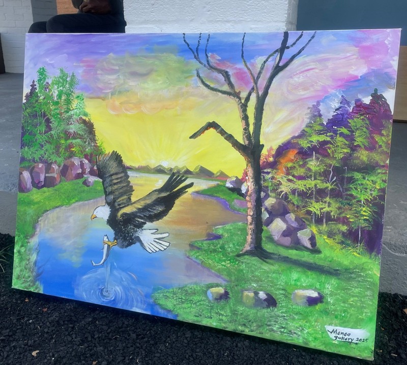 Resilient Eagle - Great Catch at Sunset gallery