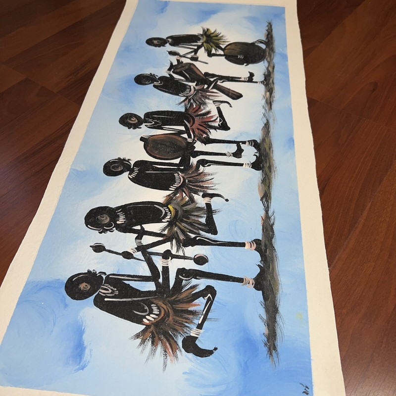 AUTHENTIC African Painting (NOT a Print or a Copy) Original African Art UNFRAMED gallery