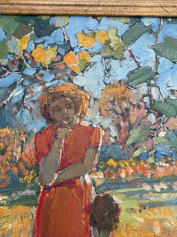 ANTIQUE IMPRESSIONIST PAINTING FAMOUS LANDSCAPE Arthur Henry Knighton-Hammond gallery