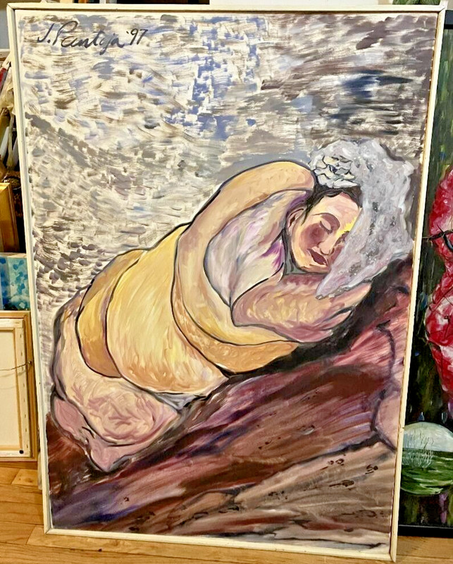 Original Oil Painting «Bride» by Colombian artist Julio Pantoja (1962- )